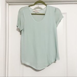 LOFT Mint Green Multimedia Shirt • XSmall